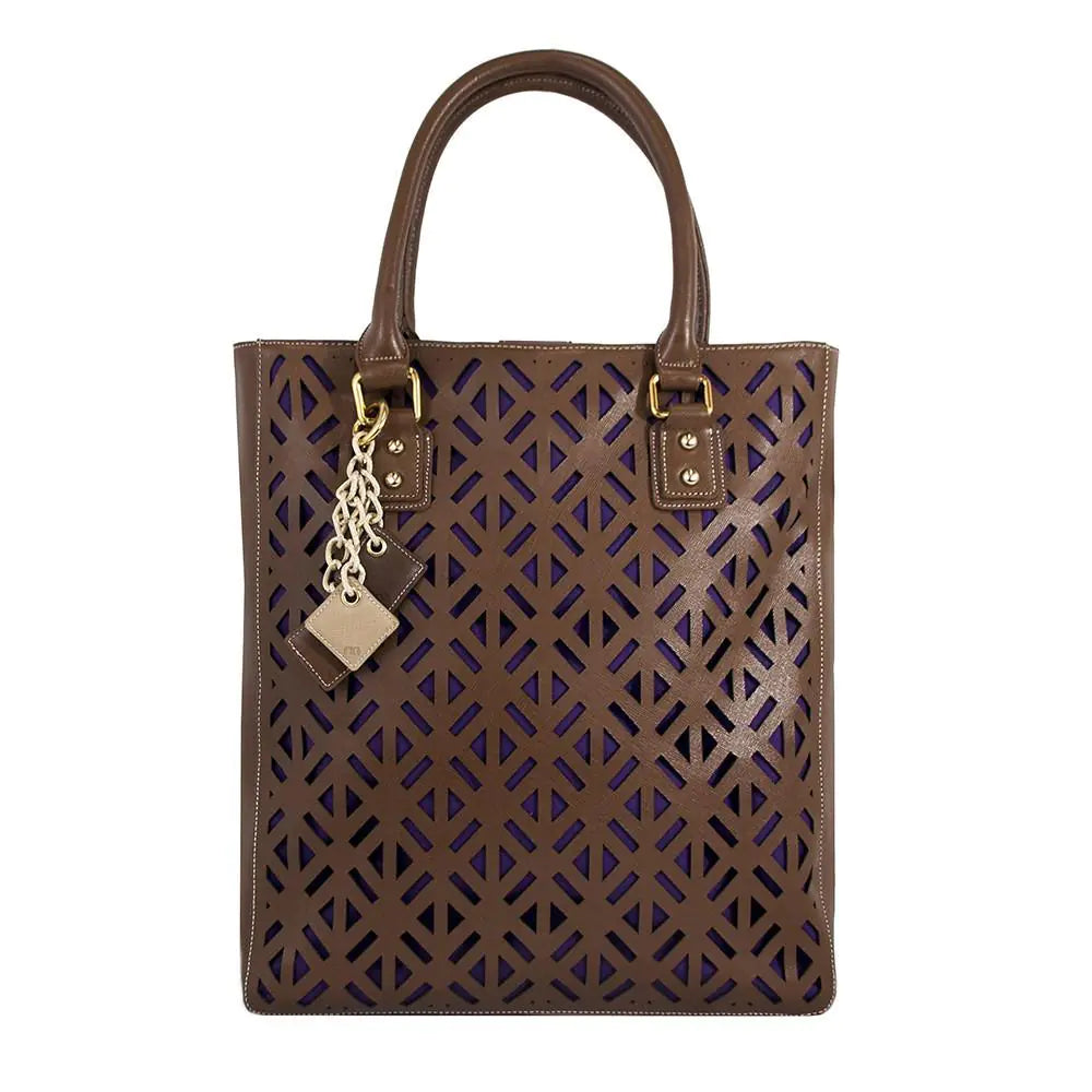 Cocoa Luxe Leather Tote-Cleopatra Fashion