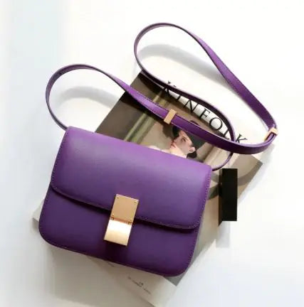Chic Leather Crossbody Bag-Cleopatra Fashion