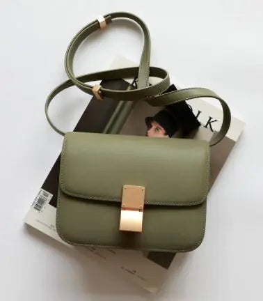 Chic Leather Crossbody Bag-Cleopatra Fashion