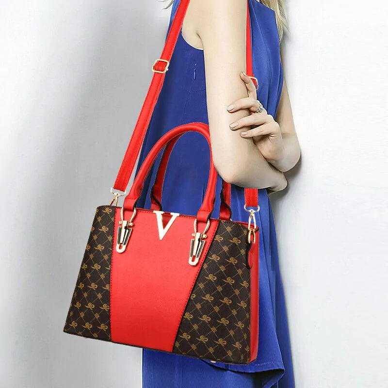 Ladies' Leather Duo Handbag Set-Cleopatra Fashion