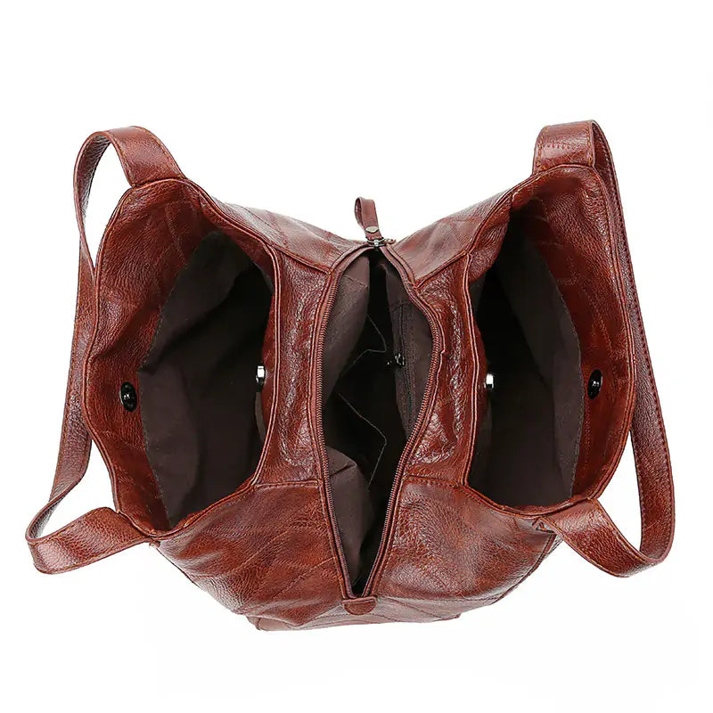 Classic PU Leather Tote For Women-Cleopatra Fashion