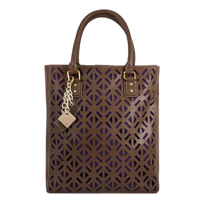 Cocoa Luxe Leather Tote-Cleopatra Fashion