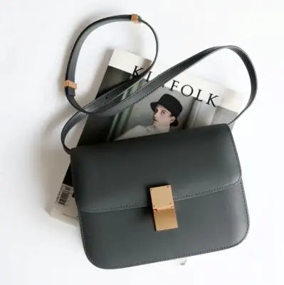 Chic Leather Crossbody Bag-Cleopatra Fashion