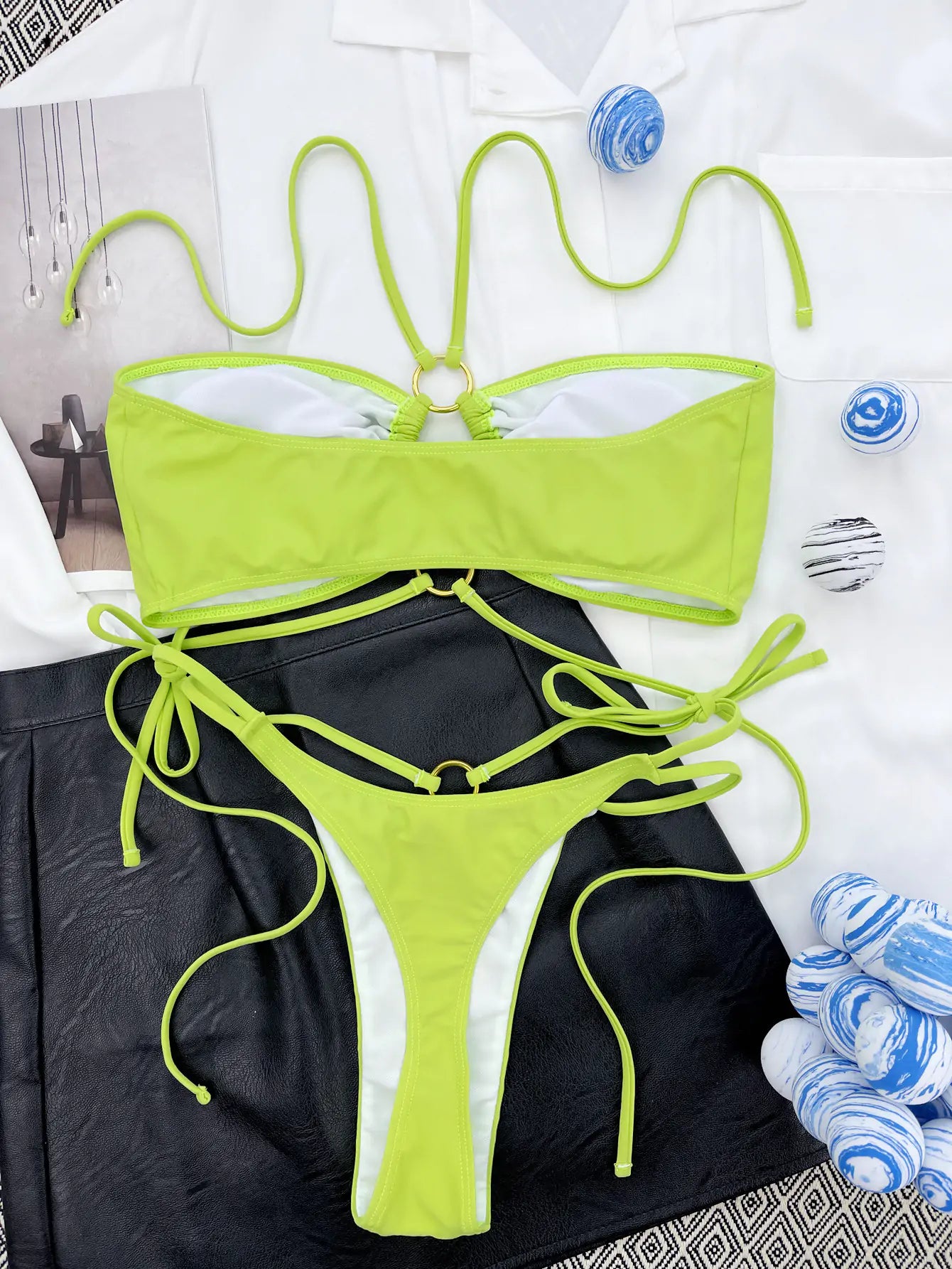 Halter Wrap Swimwear-Cleopatra Fashion