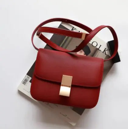 Chic Leather Crossbody Bag-Cleopatra Fashion