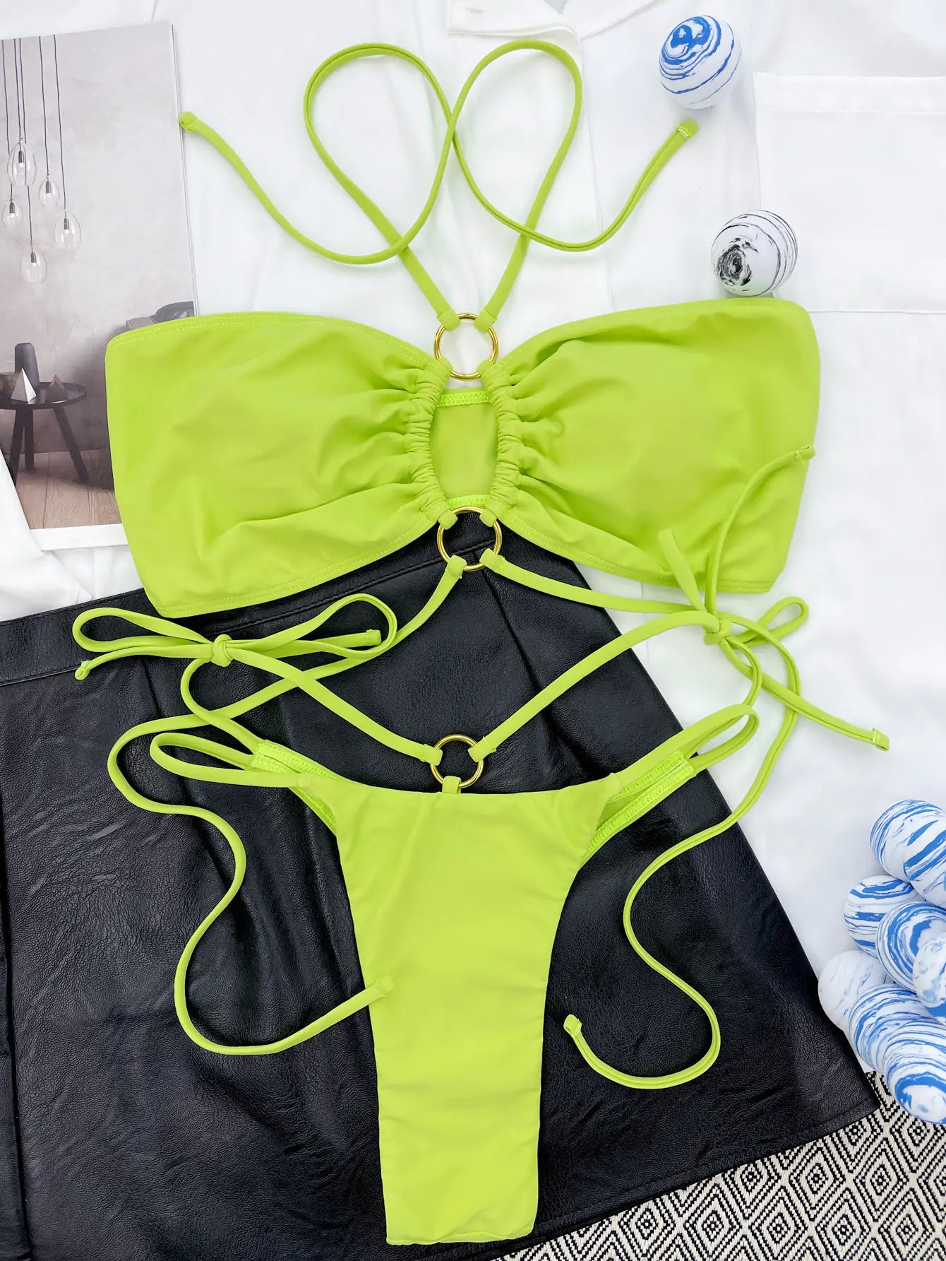 Halter Wrap Swimwear-Cleopatra Fashion