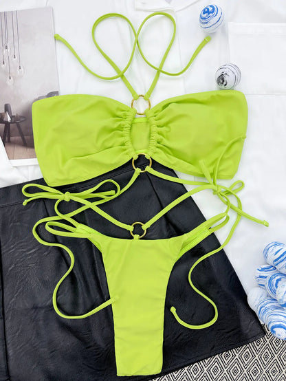 Halter Wrap Swimwear-Cleopatra Fashion