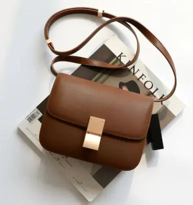 Chic Leather Crossbody Bag-Cleopatra Fashion